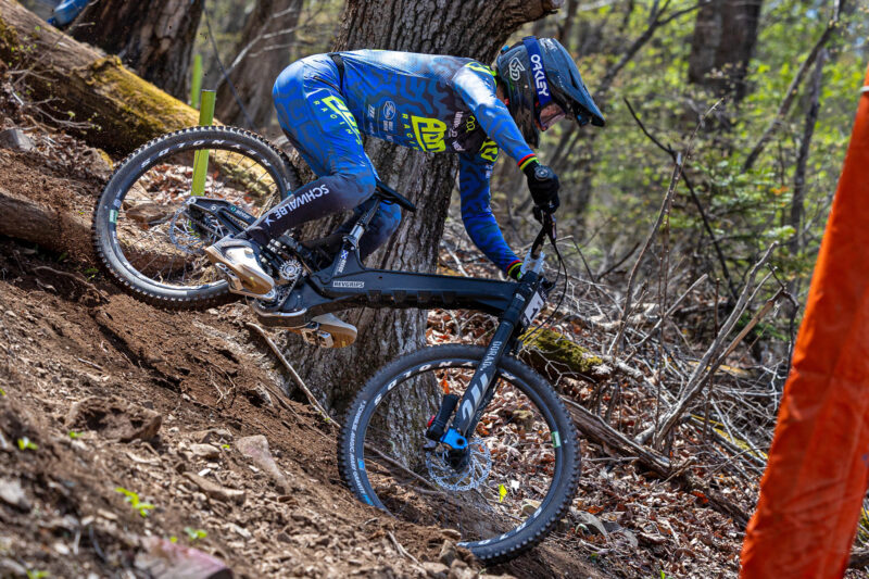 Prototype AON Racing x Gamux Gearbox DH Bike Hides Many Secrets on the World Cup!